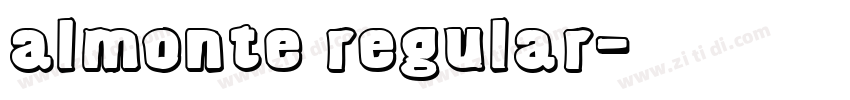 almonte regular字体转换